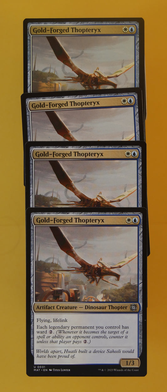 MTG MAT: X4 Gold-Forged Thopteryx (Creature) Uncommon 0031 MOM: Aftermath