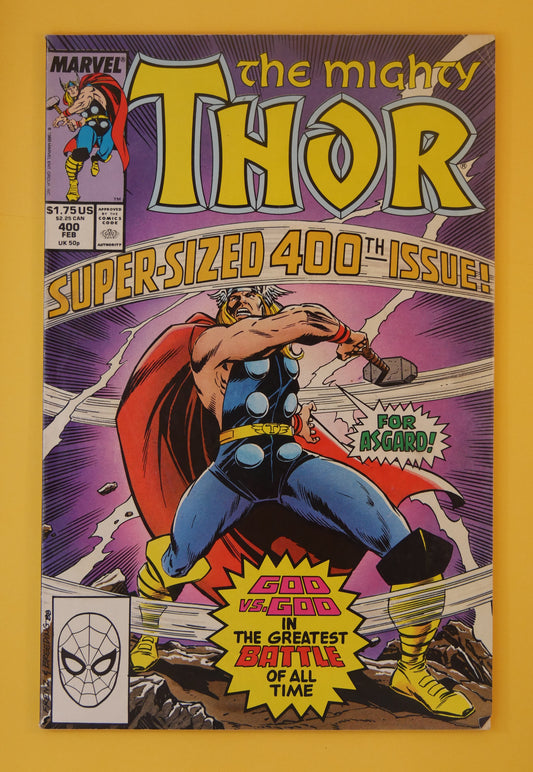 Marvel Comics: The Mighty Thor 400 (Oct 88) Hercules/Loki App.