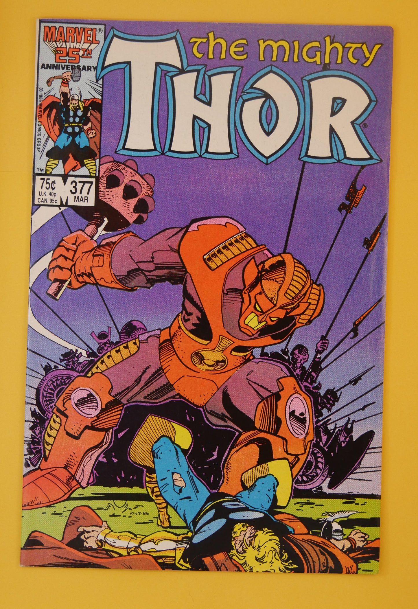 Marvel Comics: The Mighty Thor 377 (Mar 87) Beast/Iceman/Loki App.
