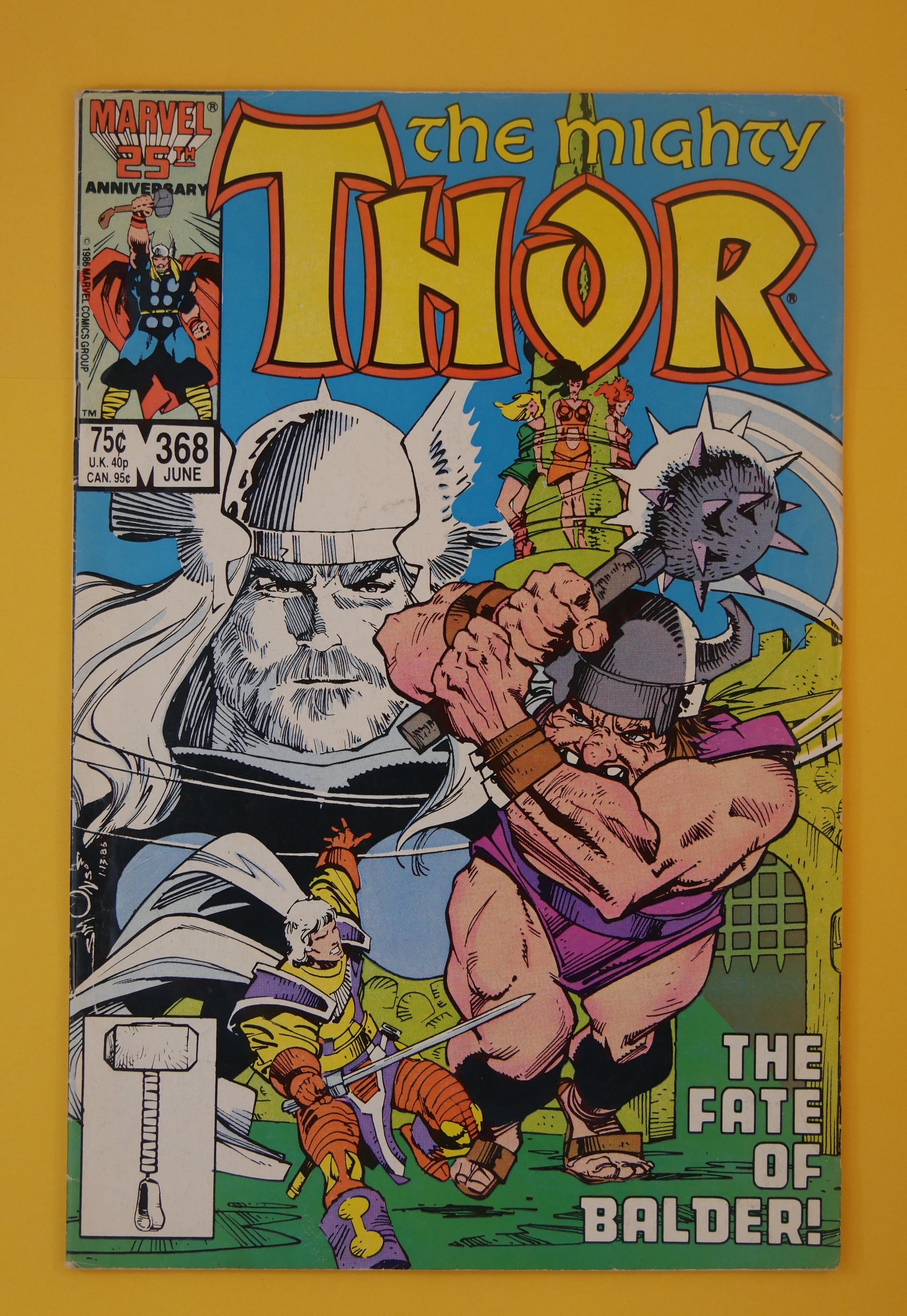 The Mighty Thor #368 (1986) Direct Edition – Throg storyline cover by Walt Simonson
