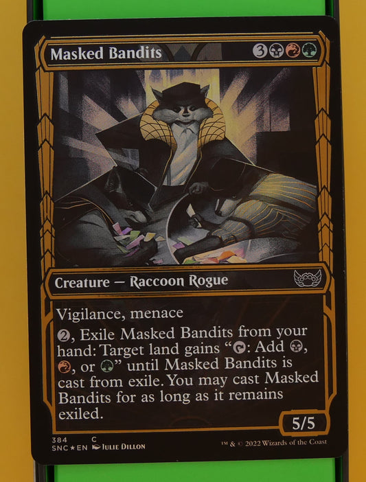 Masked Bandits — SNC Foil Showcase Common MTG card
