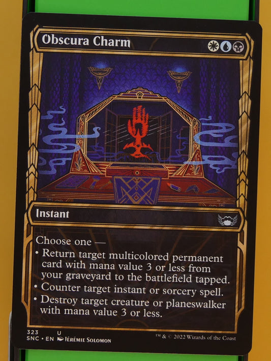 Obscura Charm showcase instant card Streets of New Capenna 323