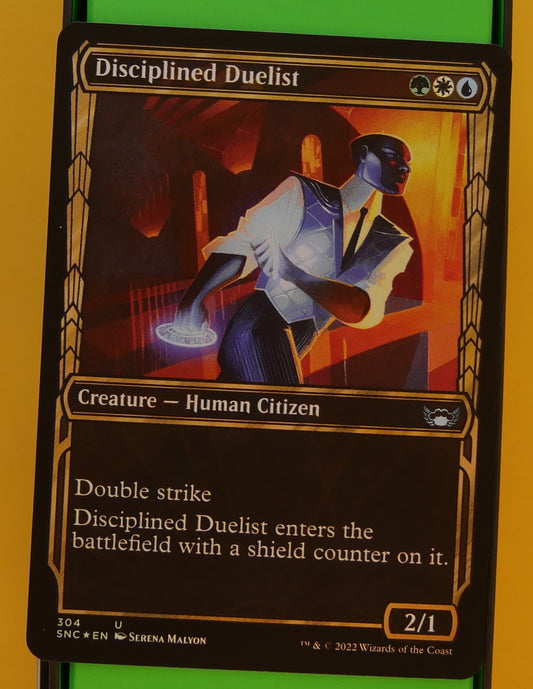 Disciplined Duelist Streets of New Capenna showcase foil MTG card 304
