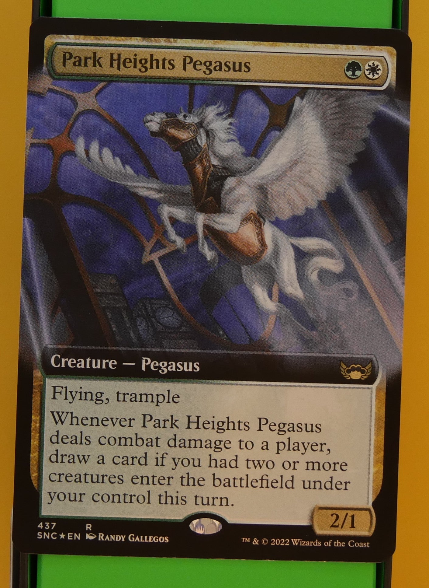 MTG SNC:  Park Heights Pegasus Streets of New Capenna 437 Extended Art Foil