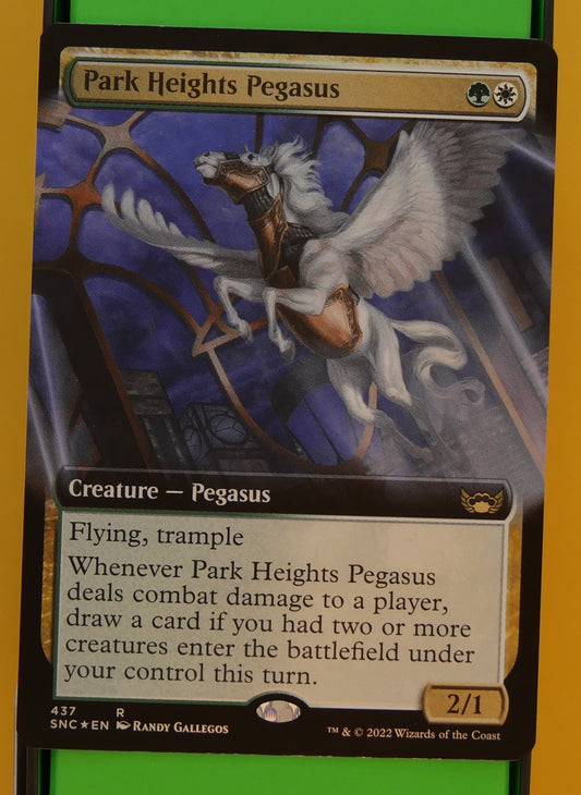 MTG SNC:  Park Heights Pegasus Streets of New Capenna 437 Extended Art Foil