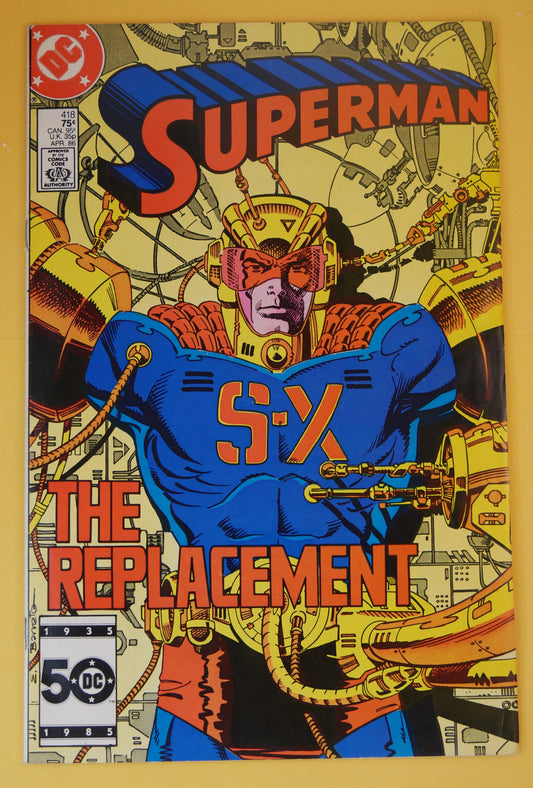 Superman #418 — DC Comics — April 1986 — Direct Edition
