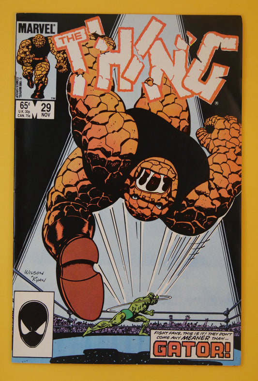 The Thing #29 direct edition comic cover (Marvel 1985)
