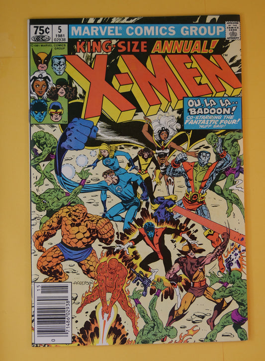 X-Men Annual #5 Newsstand (1981, Marvel Comics) — DM Vault Co.
