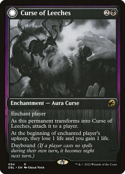 Leeching Lurker // Curse of Leeches DBL 094 double-faced MTG card from DM Vault Co.