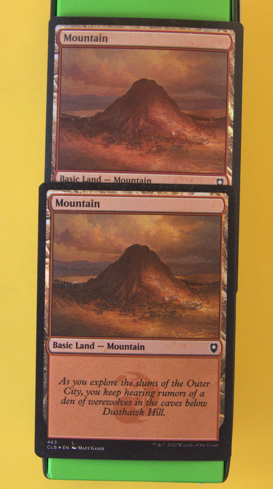 DM Vault Co. — Mountain Foil #463 — CLB — Lot of 2 Cards
