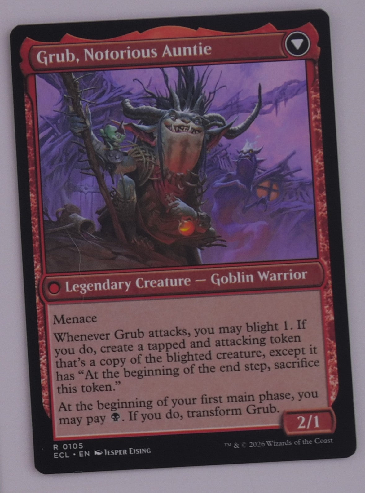 Grub, Storied Matriarch // Grub, Notorious Auntie DFC 0105 Lorwyn Eclipsed MTG