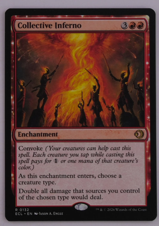 Collective Inferno MTG rare enchantment card from Lowryn: Eclipsed regular finish