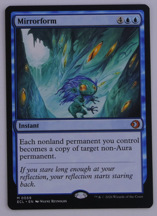 Mirrorform mythic instant card from Lorwyn Eclipsed MTG set number 0059