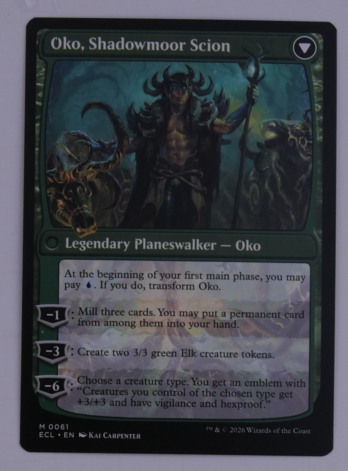 Oko, Lorwyn Liege // Oko, Shadowmoor Scion DFC 0061 Lorwyn Eclipsed MTG