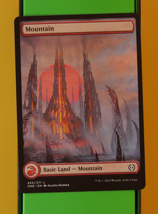 DM Vault Co. — Mountain Extended Art #265 — Phyrexia: All Will Be One
