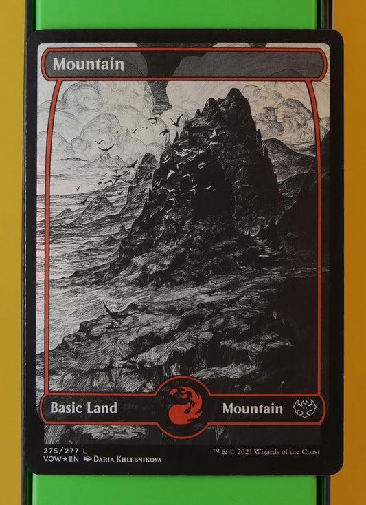 Mountain Extended Art Foil 275/277 MTG card (VOW)

