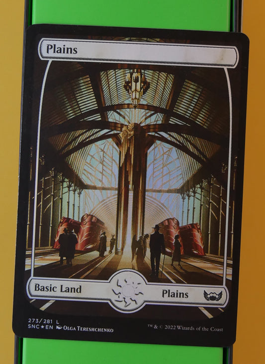 Plains Extended Art Foil 273/281 MTG card (SNC)
