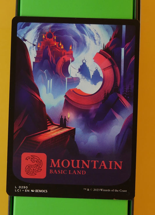 Mountain Extended Art 290 MTG card (LCI Lost Caverns of Ixalan)
