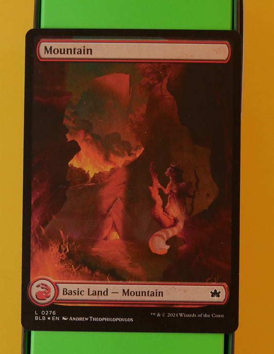 Mountain Extended Art 276 MTG card (BLB Bloomburrow)
