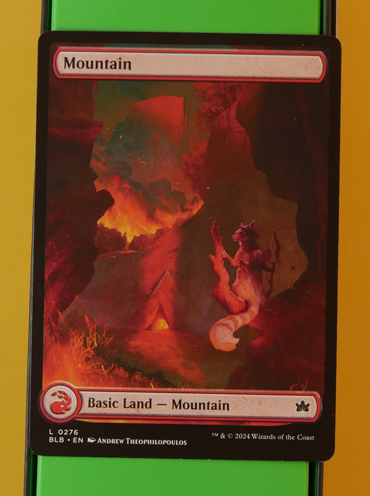 Mountain Extended Art Foil 276 MTG card (BLB Bloomburrow)
