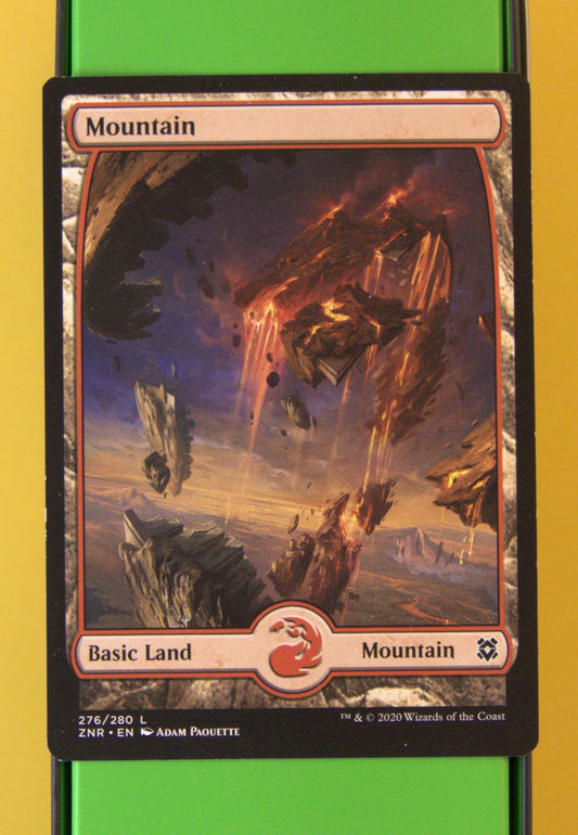 Mountain Extended Art 276 MTG card (ZNR Zendikar Rising)
