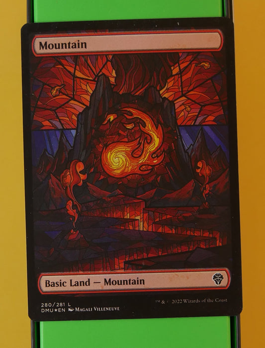 Mountain Extended Art Foil 280/281 MTG card (DMU Dominaria United)
