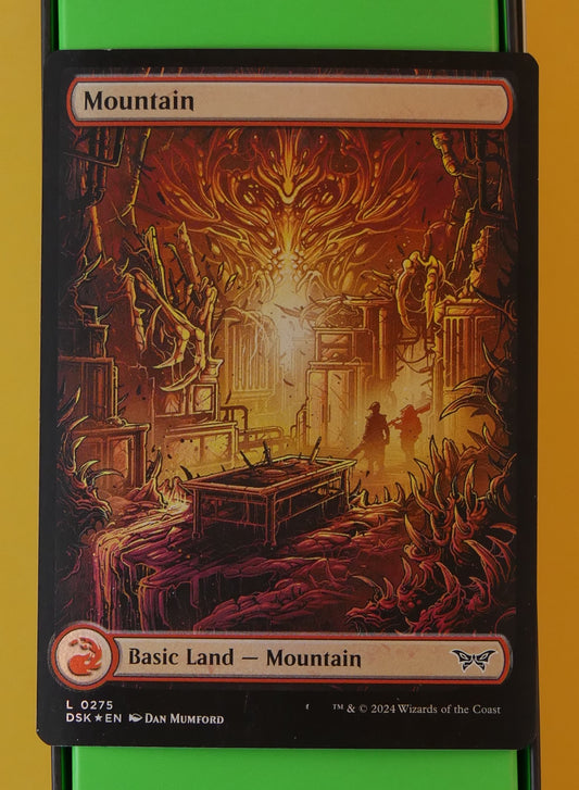 Mountain Extended Art Foil 275 MTG card (DSK Duskmourn)
