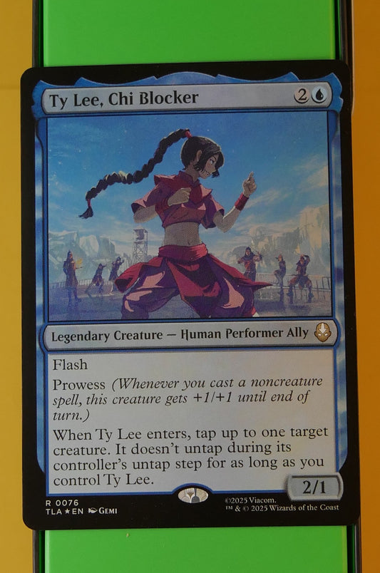 Ty Lee Chi Blocker Avatar TLA foil blue legendary rare Magic card
