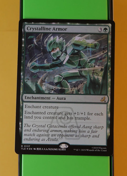 Crystalline Armor foil MTG card.