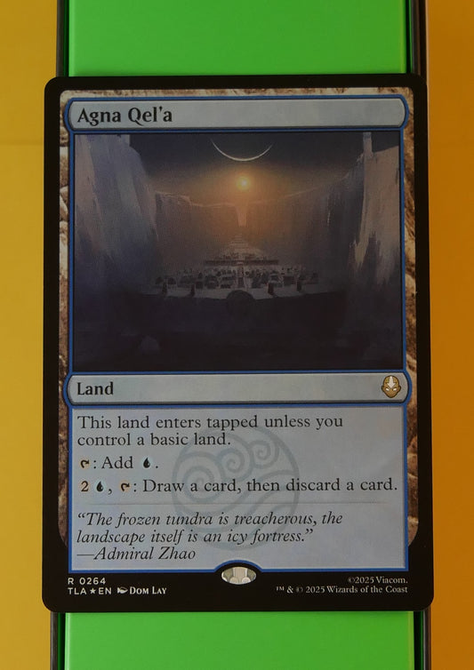 Agna Qel’a foil MTG land card.