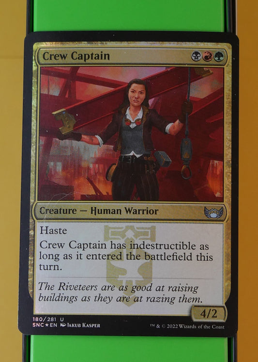 Crew Captain foil MTG card SNC 180
