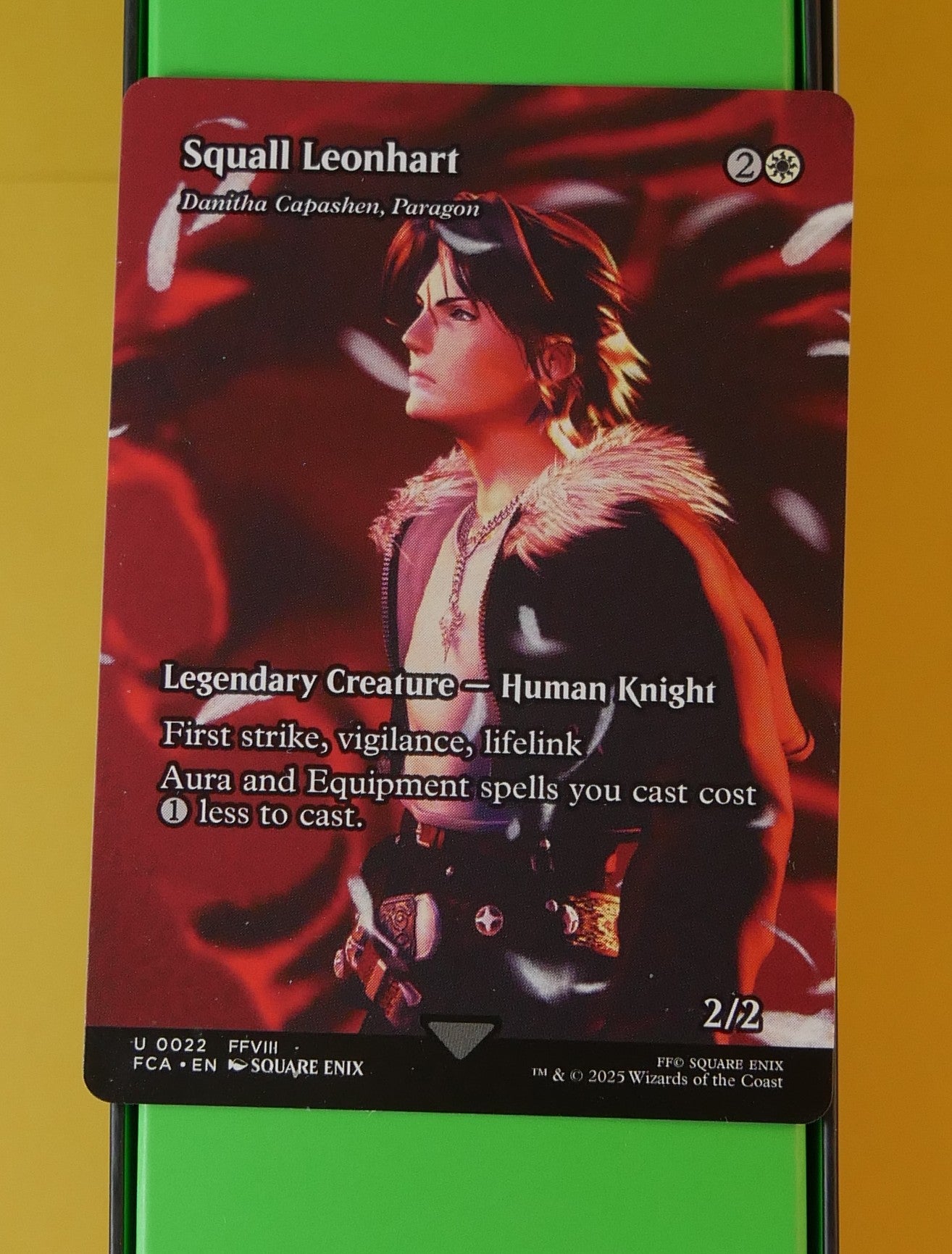 Squall Leonhart extended art legendary Human Knight from Final Fantasy set
