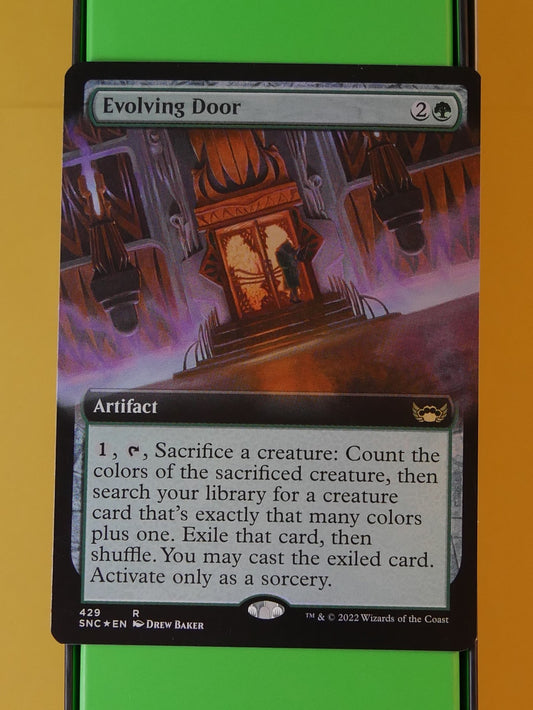 Evolving Door extended art foil rare artifact from Streets of New Capenna
