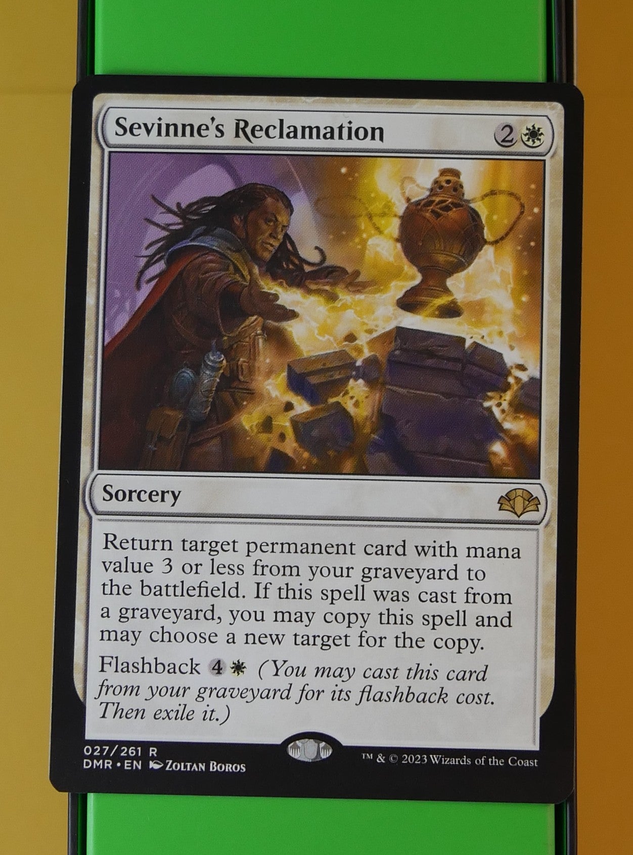 Sevinne's Reclamation rare sorcery from Dominaria Remastered
