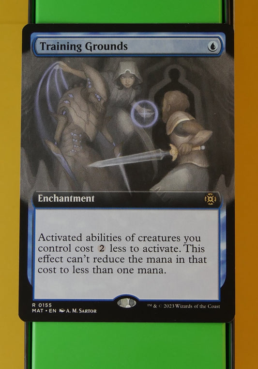 Training Grounds extended art rare from March of the Machine: The Aftermath
