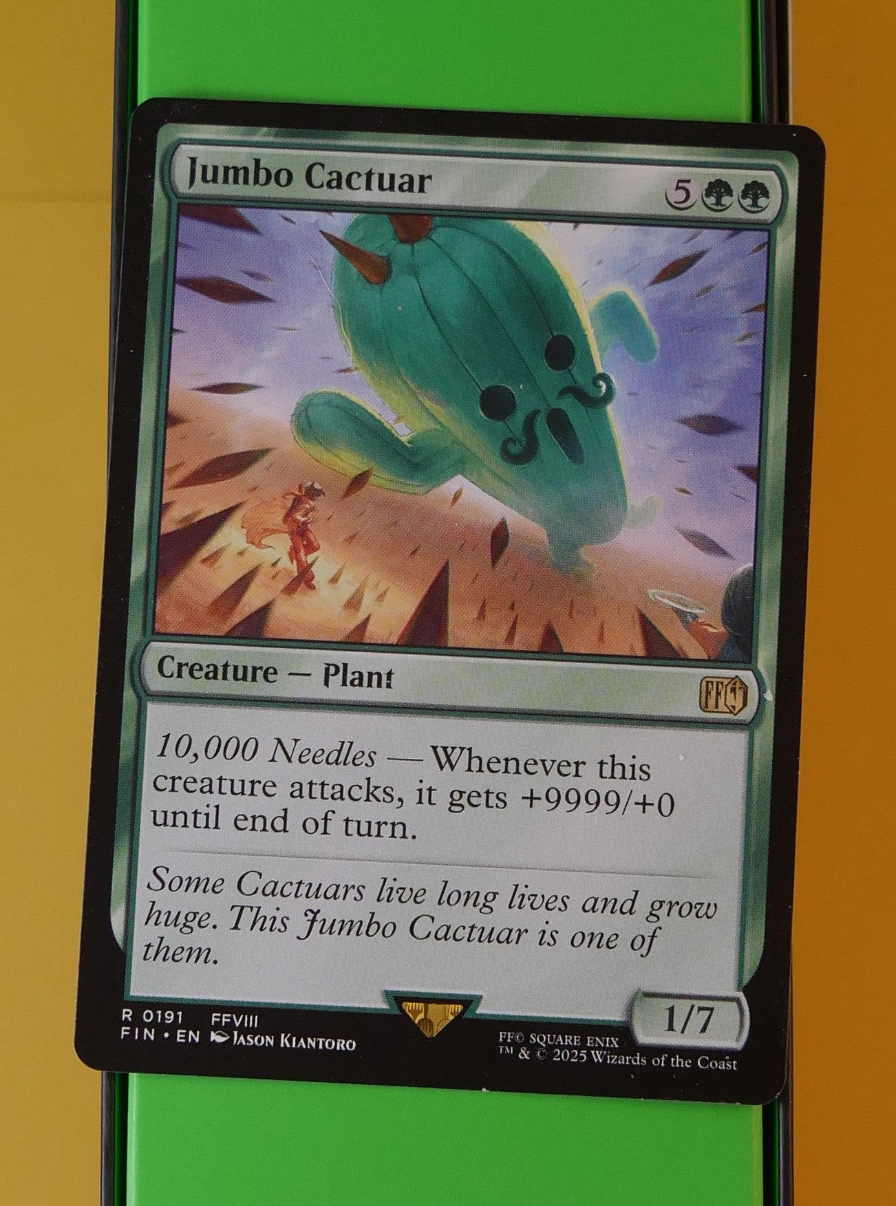 Jumbo Cactuar regular rare from Universes Beyond: Final Fantasy
