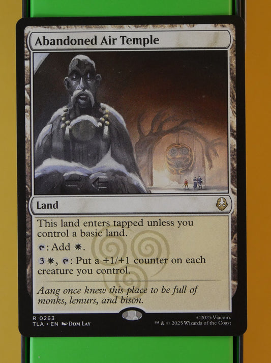 Abandoned Air Temple Avatar The Last Airbender TLA Rare Land card
