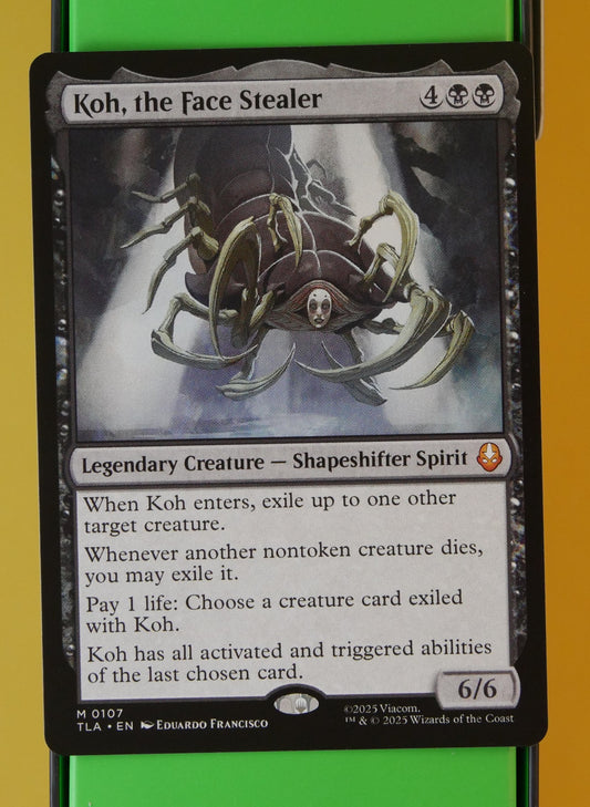 Koh, the Face Stealer – Avatar: The Last Airbender mythic black legendary MTG card.
