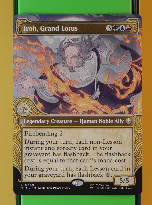 Iroh, Grand Lotus Showcase – Avatar: The Last Airbender rare legendary MTG card.
