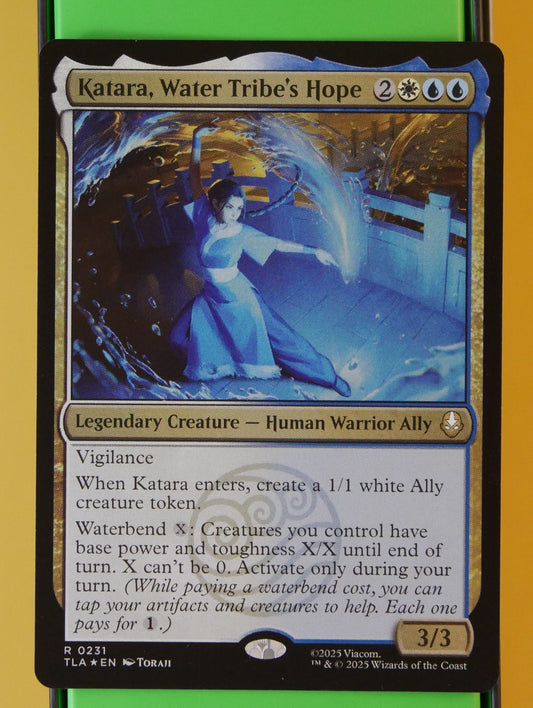 Katara, Water Tribe’s Hope – Avatar: The Last Airbender rare legendary MTG card.
