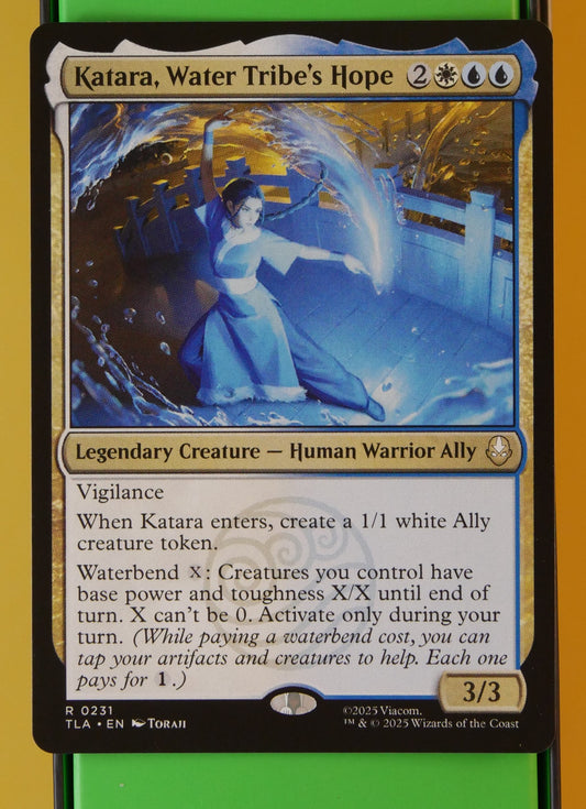 Katara, Water Tribe’s Hope Foil – Avatar: The Last Airbender rare legendary MTG card.
