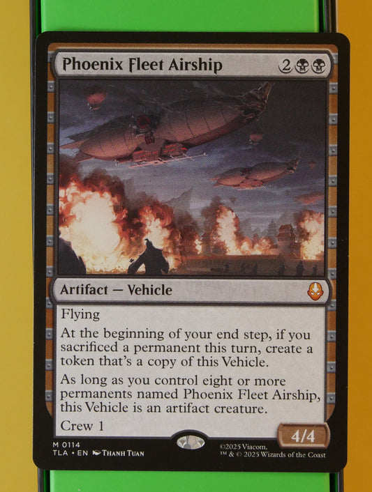 Phoenix Fleet Airship – Avatar: The Last Airbender mythic Vehicle MTG card.
