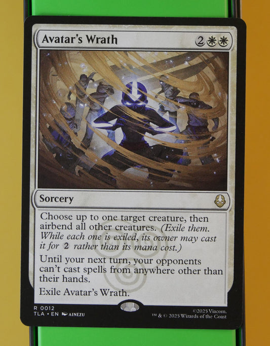 Avatar’s Wrath – Avatar: The Last Airbender rare white sorcery MTG card.
