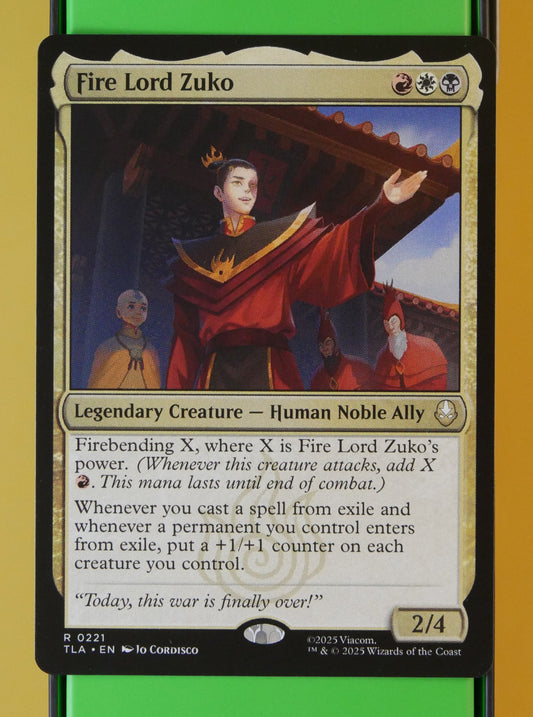 Fire Lord Zuko TLA #221 – Rare MTG Card | DM Vault Co.
