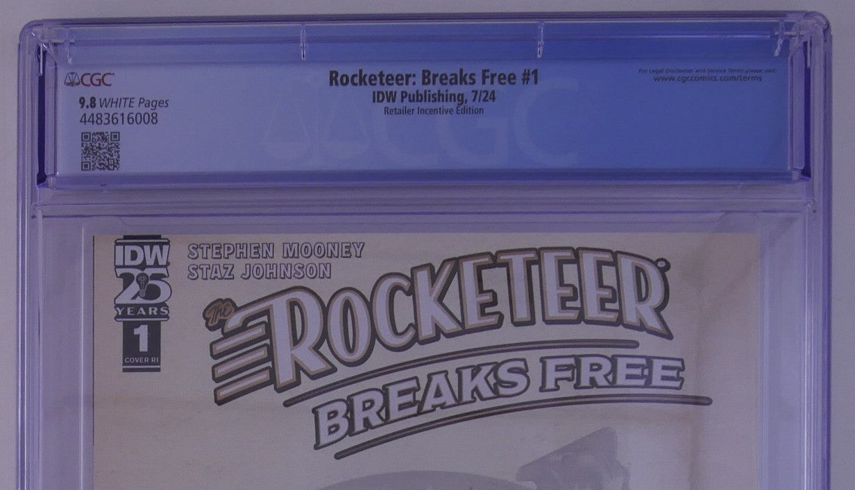 Rocketeer: Breaks Free #1 CGC 9.8 Virgin Retailer Incentive (IDW 2024)