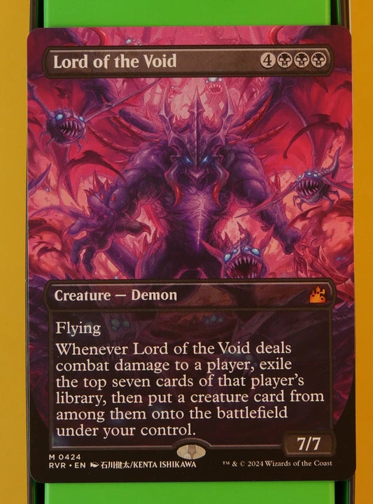 Magic: The Gathering Ravnica Remastered Lord of the Void anime borderless demon card