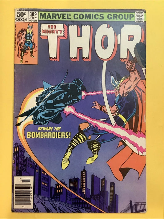 The Mighty Thor #309 Newsstand Variant (Marvel Comics July 1981)