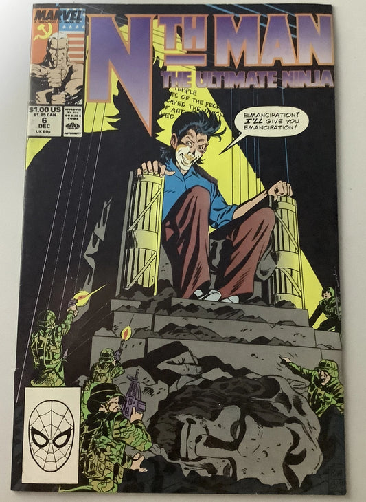Nth Man the Ultimate Ninja #6 (DEC 1989, Marvel)