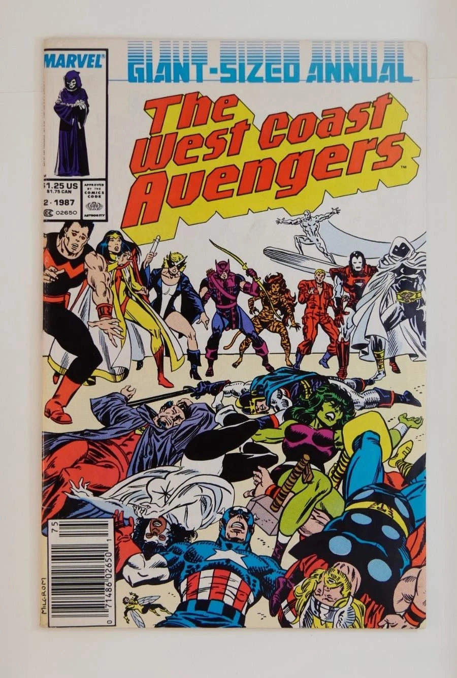 The West Coast The Avengers Annual #2 (Marvel Comics 1987) Capt. America Newstand Edition
