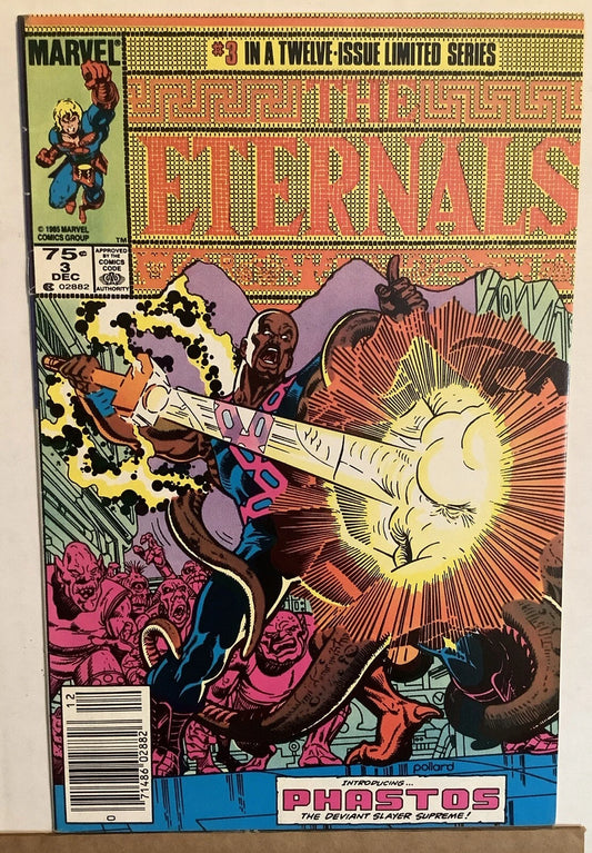 Marvel Comics: The Eternals #3 (Dec85) Sal Buscema Art 1st App of Phastos